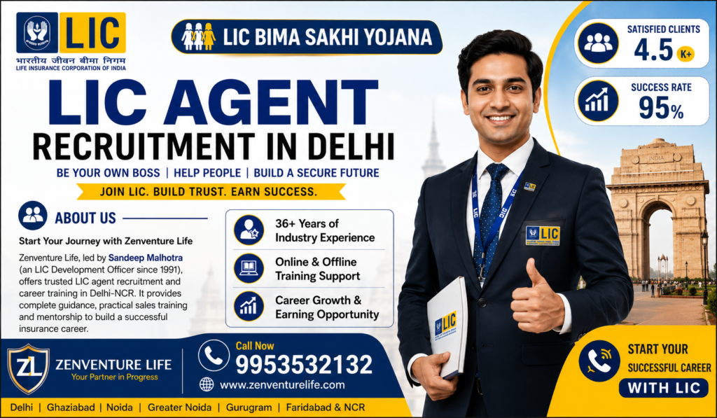 LIC Agent Recruitment In Delhi